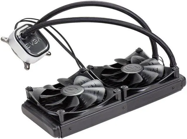 Main image of EVGA CLC 280mm All-In-One RGB LED CPU Liquid Cooler, 2x FX13 140mm PWM Fans, Intel, AMD, 400-HY-CL28-V1 LGA 1700 Compatible