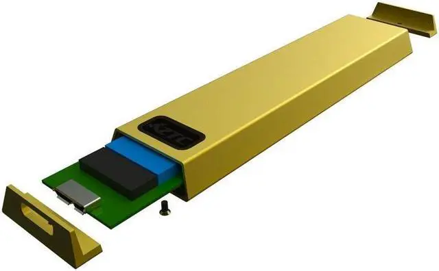 Alt view image 3 of 6 - ZTC Thunder Enclosure NGFF M.2 SSD to USB 3.0 Adapter. Support UASP SuperSpeed 6Gb/s 520MB/s Gold Model ZTC-EN004-G