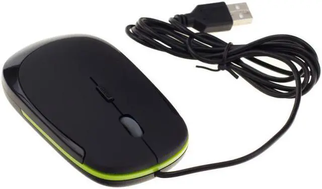 Alt view image 2 of 4 - NEON 3D Optical Mouse Dual Button with Scrool Wheel 1000 dpi. Ergonomic Design Black Green Model NEO-MX382-MSE