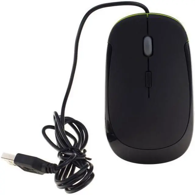 Alt view image 3 of 4 - NEON 3D Optical Mouse Dual Button with Scrool Wheel 1000 dpi. Ergonomic Design Black Green Model NEO-MX382-MSE