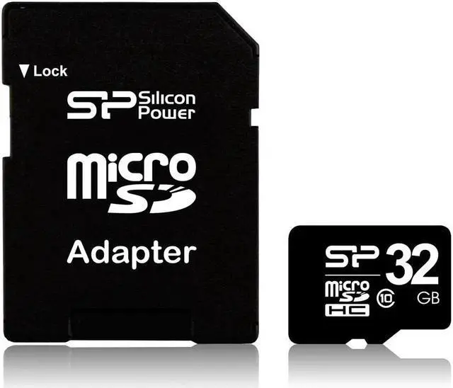 Alt view image 2 of 6 - Silicon Power 32GB microSD Memory Card SDHC Class 10 w/ SD adapter Model SP032GBSTH010V10SP