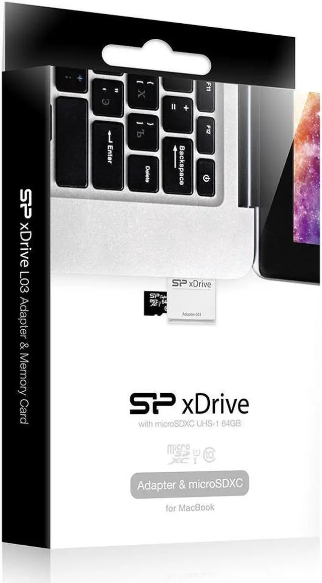 Alt view image 3 of 3 - Silicon Power xDrive L03 Expansion Storage Adaptor for MacBook with 64GB storage