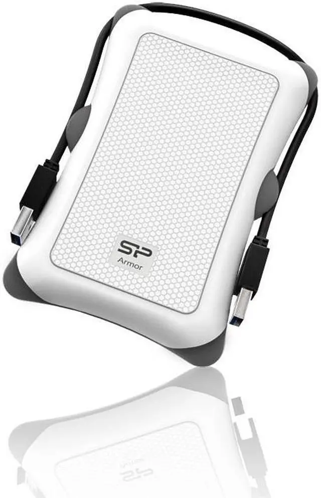 Alt view image 4 of 4 - Silicon Power Armor A30 2.5-inch Shockproof SATA Hard Drive Enclosure White Model SP000HSPHDA30S3W