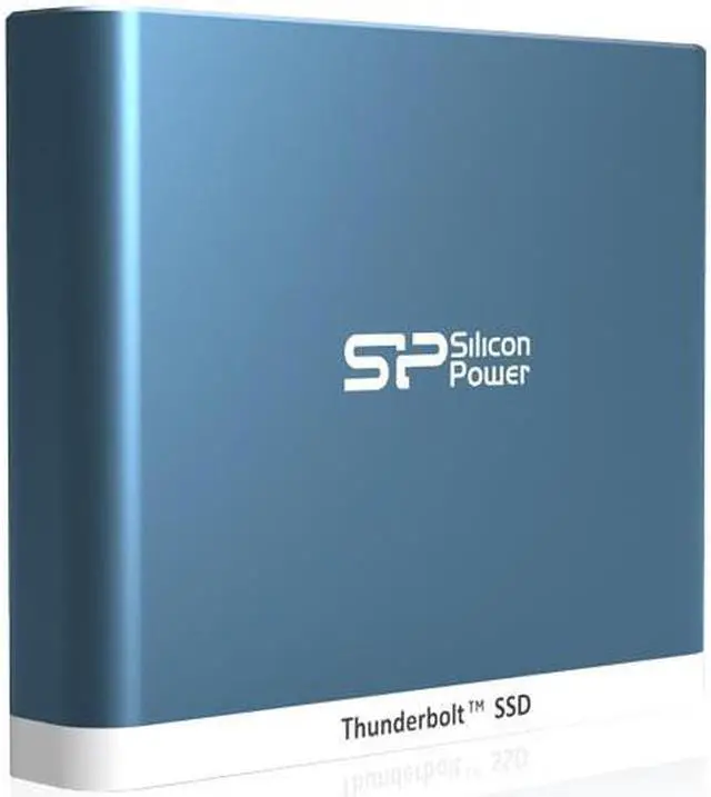 Alt view image 10 of 11 - Silicon Power 240GB Thunderbolt T11 Portable External SSD Solid State Drive with Cable Blue