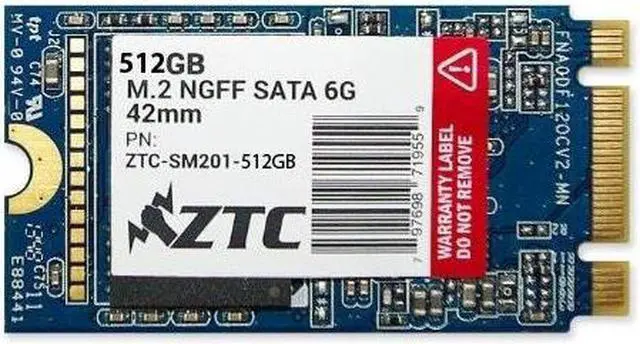 Alt view image 2 of 2 - ZTC 512GB Armor 6G 42mm SSD Solid State Drive. Model ZTC-SM201-512G