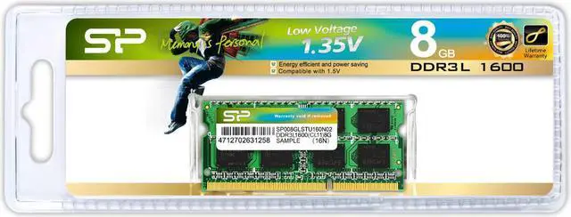 Alt view image 4 of 4 - Silicon Power 8GB DDR3 SDRAM Memory Module