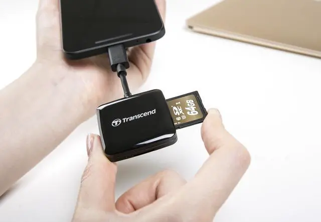Alt view image 2 of 14 - Transcend Type-C Card Reader