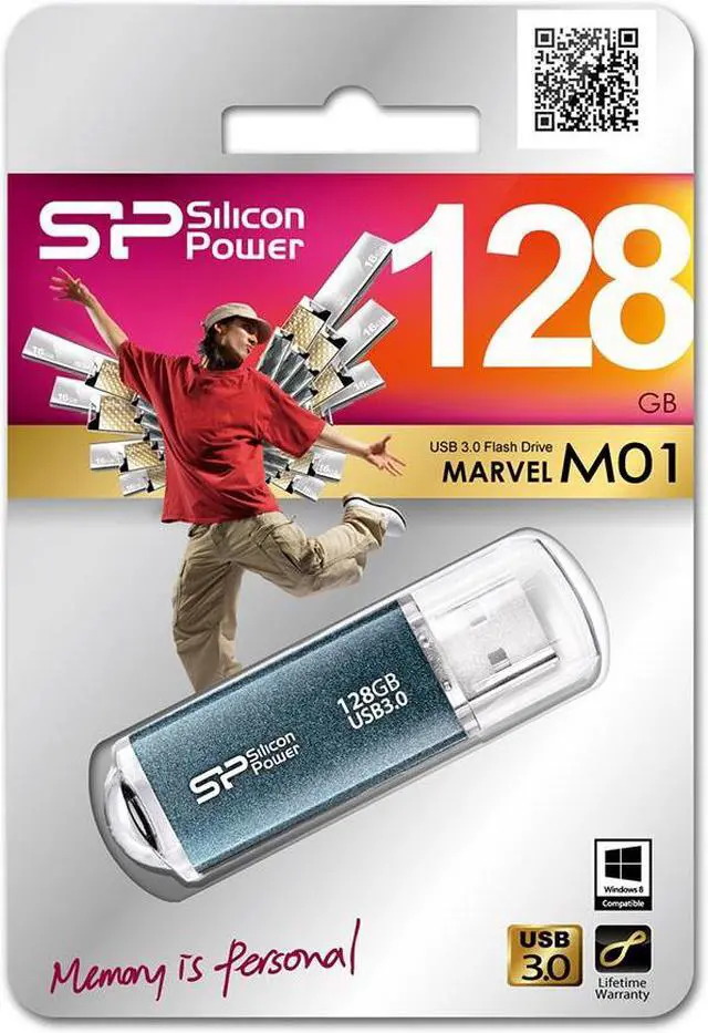 Alt view image 3 of 5 - Silicon Power 128GB Marvel M01 USB 3.0 Flash Drive