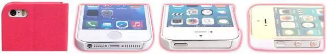 Alt view image 5 of 6 - NEON Drive Pink iPhone 5 Flip Cover with Auto-Sleep Function Model IPH5-FLI-PK