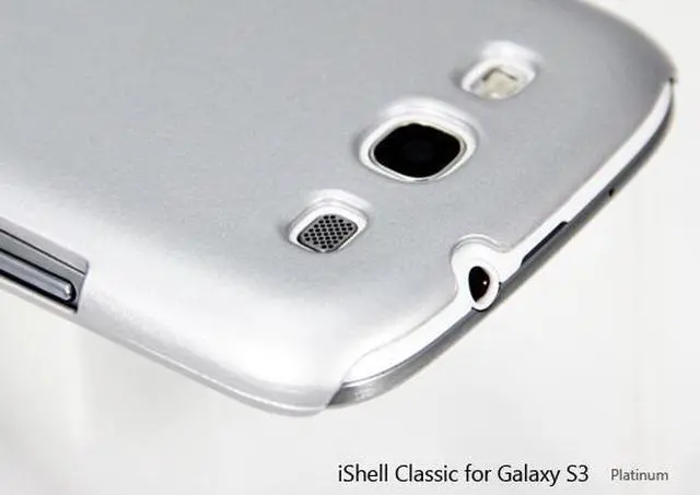 Main image of Shield classic iShell Platinum Snap-On Case + High Quality Screen Protector for Samsung Galaxy S3 i9300 Model CS-SAM-i9300-PL