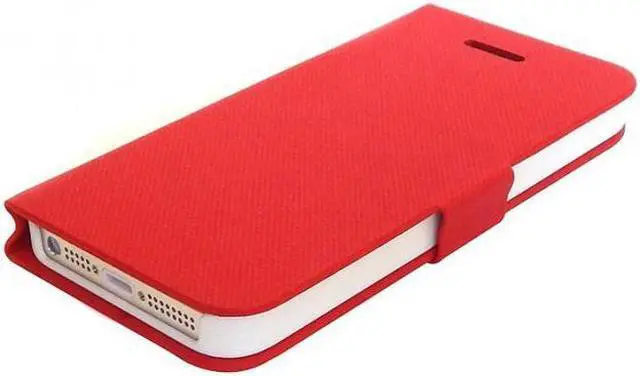 Alt view image 4 of 6 - NEON Drive Red iPhone 5 Flip Cover with Auto-Sleep Function Model IPH5-FLI-RD