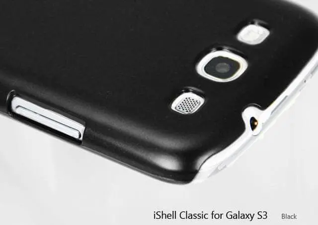 Alt view image 2 of 3 - Shield classic iShell Black Snap-On Case + High Quality Screen Protector for Samsung Galaxy S3 i9300 Model CS-SAM-i9300-BL