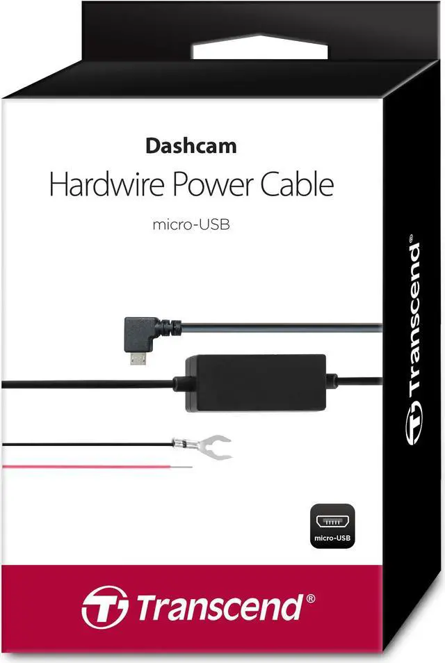 Alt view image 2 of 8 - Transcend TS-DPK2 Hardwire Power Cable for Transcend DrivePro (micro-USB)