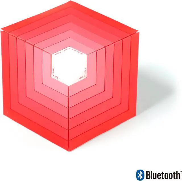 Alt view image 2 of 5 - NGS Roller Cube LED 5W Bluetooth Speaker - Red