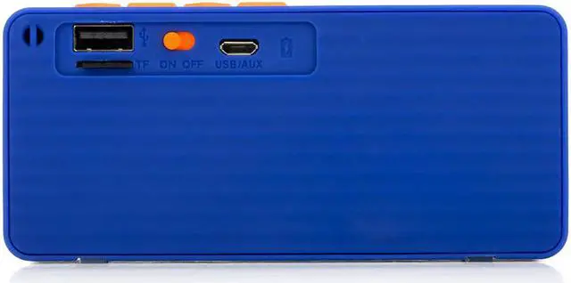 Alt view image 2 of 4 - NGS Roller Flash LED Bluetooth Speaker with USB Port, MicroSD slot and FM Radio - Blue Edition