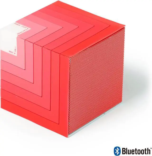 Alt view image 3 of 5 - NGS Roller Cube LED 5W Bluetooth Speaker - Red