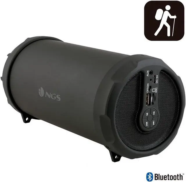 Main image of NGS Roller Flow 20W Bluetooth Speaker with FM Radio, USB Port, AUX Input and MicroSD Slot