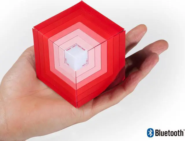 Alt view image 5 of 5 - NGS Roller Cube LED 5W Bluetooth Speaker - Red