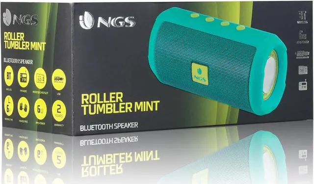 Alt view image 5 of 5 - NGS Roller Tumbler 6W Bluetooth Speaker - Mint