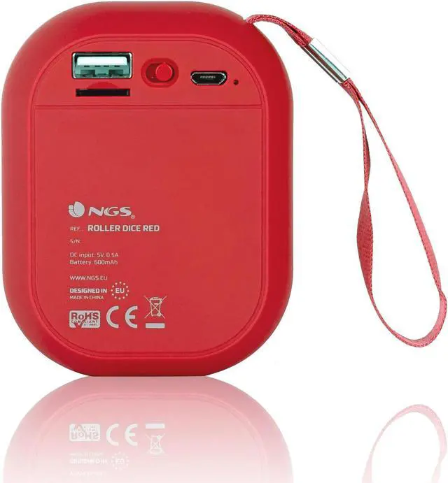 Alt view image 2 of 4 - NGS 3W Bluetooth Speaker - Roller Dice Red