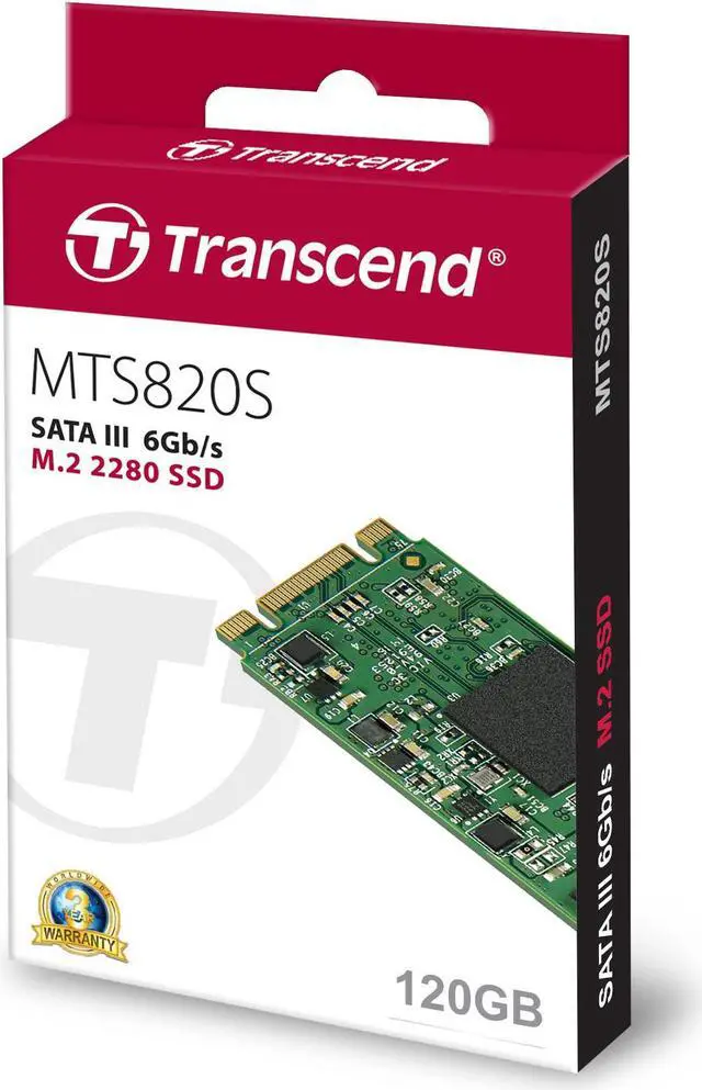 Alt view image 4 of 8 - Transcend MTS820 120GB M.2 SATA-III SSD (TS120GMTS820S)