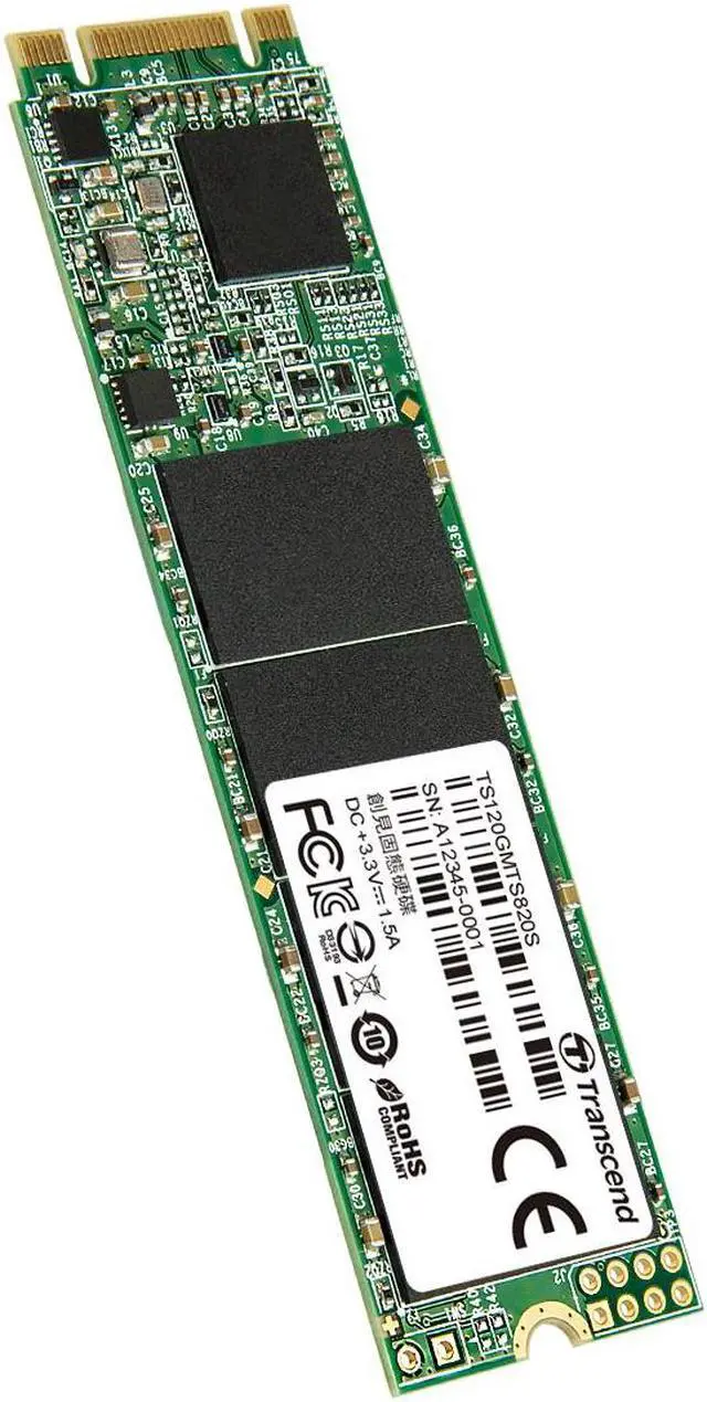 Alt view image 3 of 8 - Transcend MTS820 120GB M.2 SATA-III SSD (TS120GMTS820S)