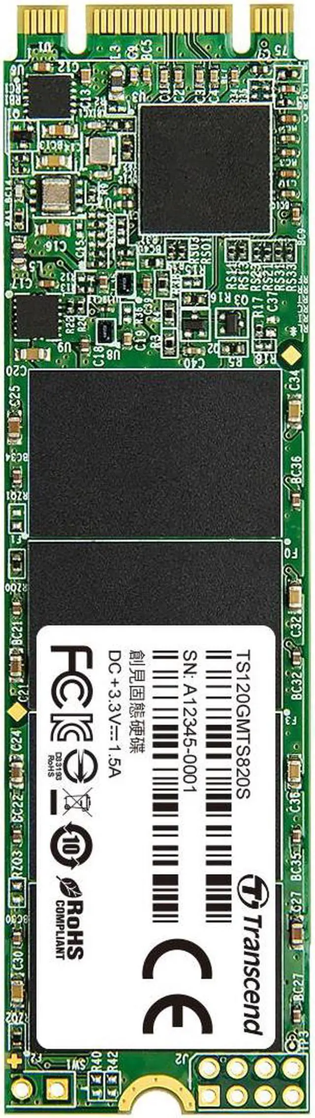 Alt view image 6 of 8 - Transcend MTS820 120GB M.2 SATA-III SSD (TS120GMTS820S)