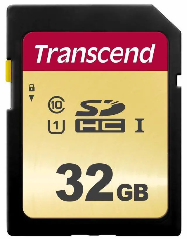 Main image of 32GB Transcend 500S SDHC UHS-I SD Memory Card CL10 95MB/sec MLC Flash