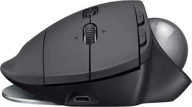 Alt view image 2 of 12 - Logitech MX Ergo RF Wireless Bluetooth Mouse - Black