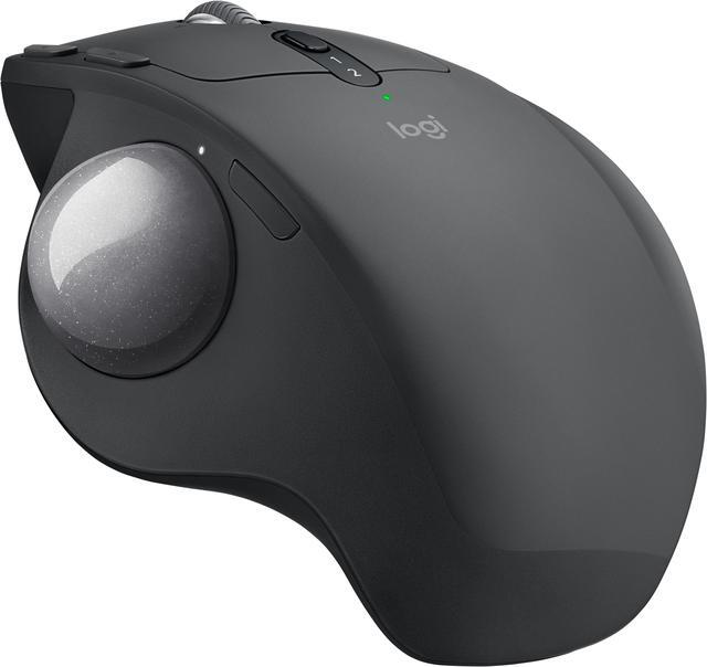 Alt view image 4 of 12 - Logitech MX Ergo RF Wireless Bluetooth Mouse - Black