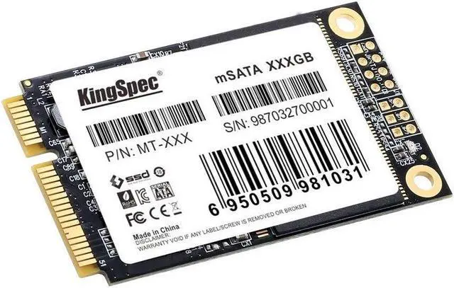 Alt view image 8 of 9 - KingSpec 64GB mSATA MLC SSD (MT-64)