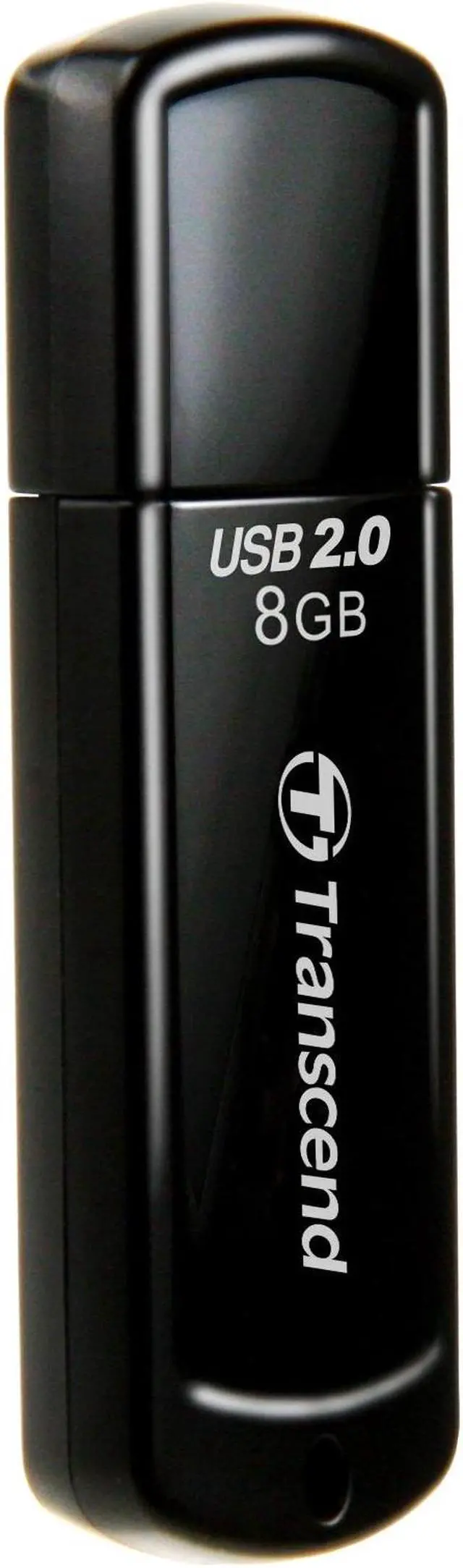 Alt view image 3 of 15 - Transcend JetFlash 350 8 GB USB 2.0 Flash Drive - Black - 1 Pack