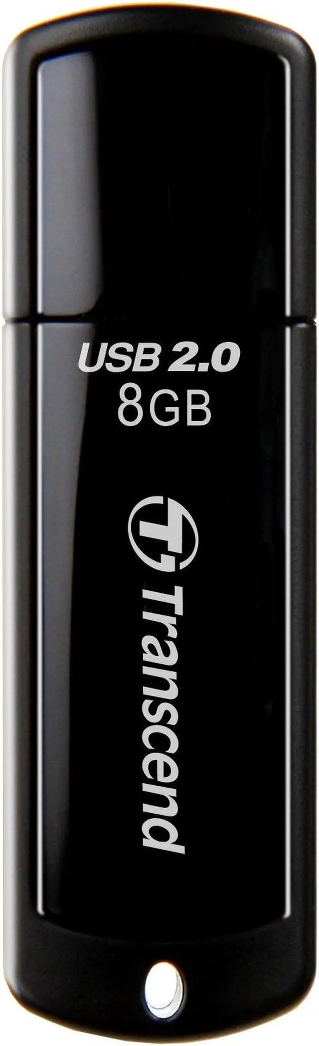 Alt view image 4 of 15 - Transcend JetFlash 350 8 GB USB 2.0 Flash Drive - Black - 1 Pack
