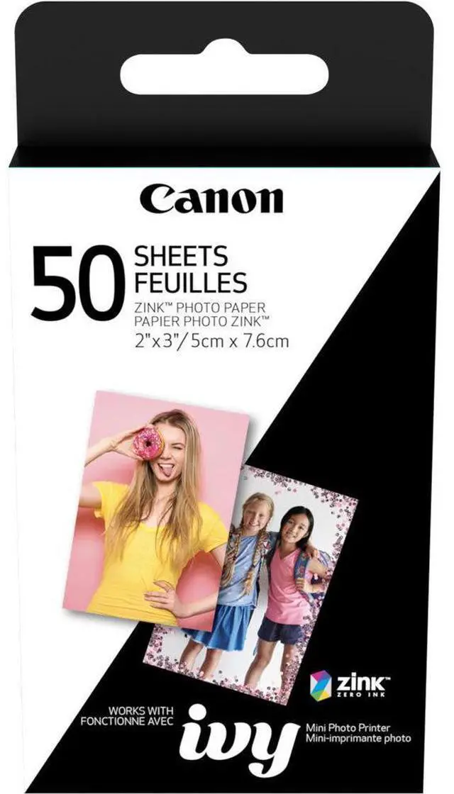 Alt view image 3 of 20 - Canon ZINK Photo Paper for Ivy Mobile Printer - 50 Sheet Pack
