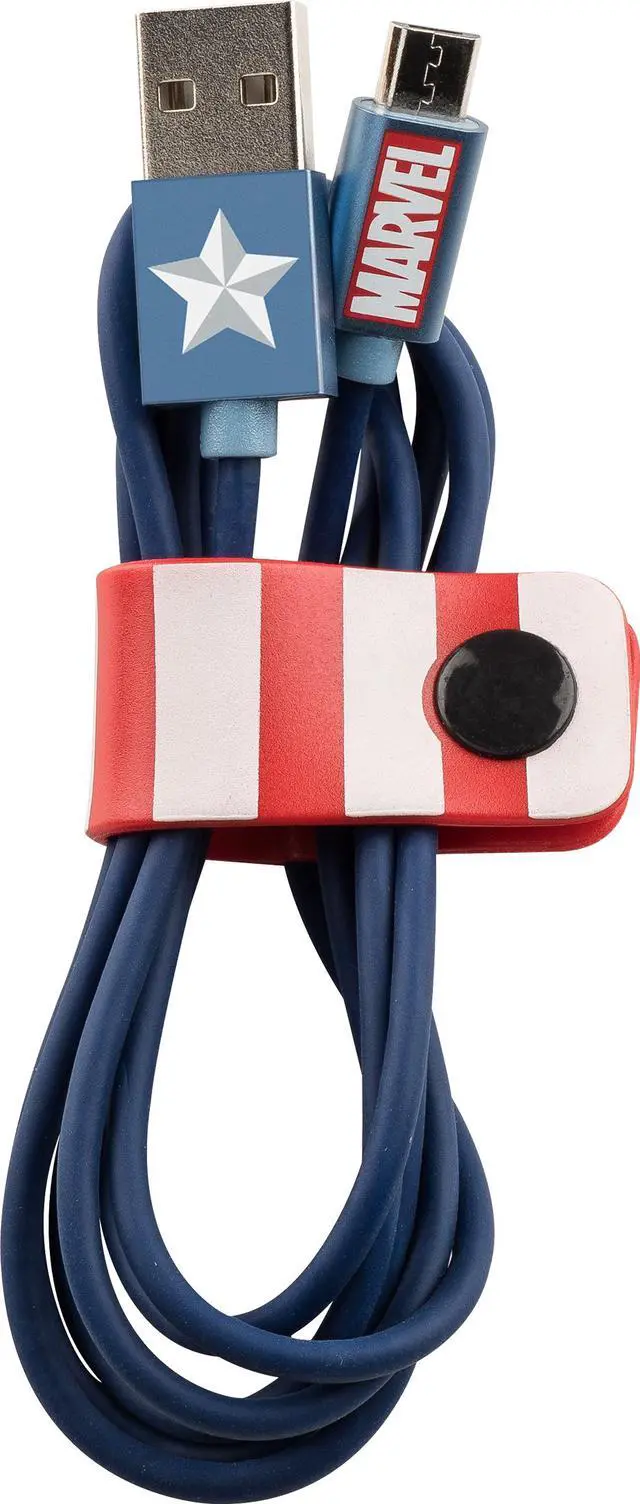 Alt view image 2 of 2 - Marvel Captain America Micro USB cable 120cm