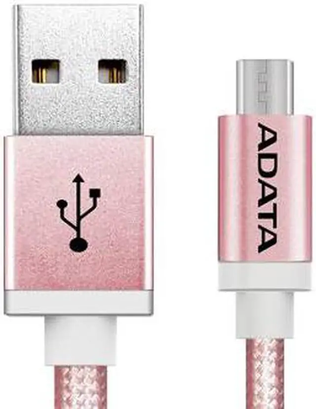 Alt view image 2 of 5 - AData Android USB to Micro USB Charging/Sync Cable, 100cm - Rose Gold