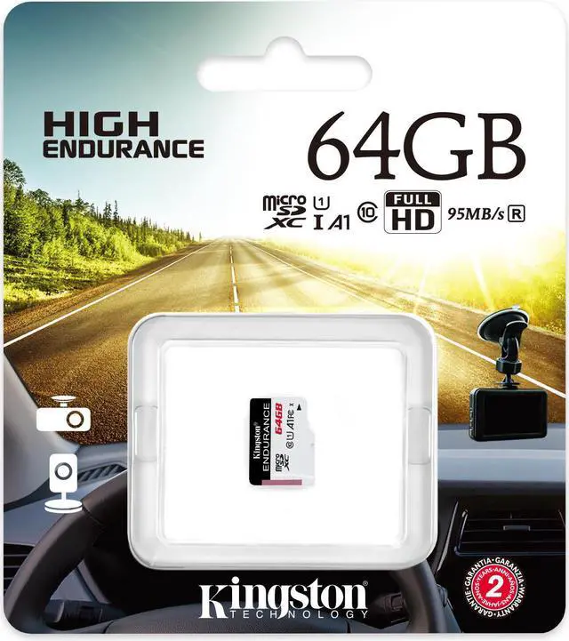 Alt view image 6 of 12 - Kingston High Endurance 64 GB Class 10/UHS-I U1 microSDXC 1 Pack SDCE64GB