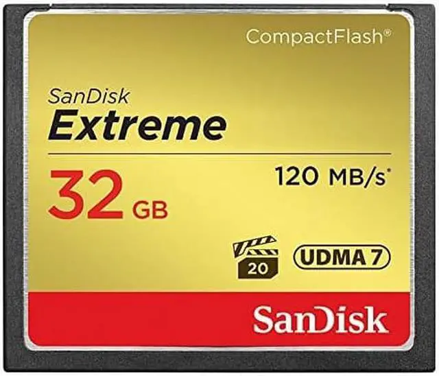 Alt view image 3 of 12 - SanDisk Extreme SDCFXSB-032G-G46 32GB CompactFlash Memory Card