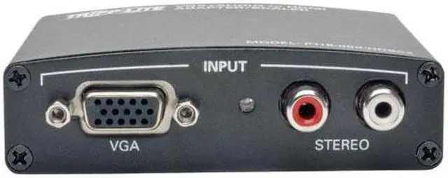Alt view image 8 of 10 - Tripp Lite P116-000-HDSC2 VGA with RCA Stereo Audio to HDMI Converter/Scaler