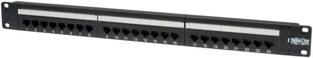 Alt view image 2 of 4 - Unirise PPC6-24PT-1U Cat 6 24-Port 1RMU Cat6 110 Type Patch Panel