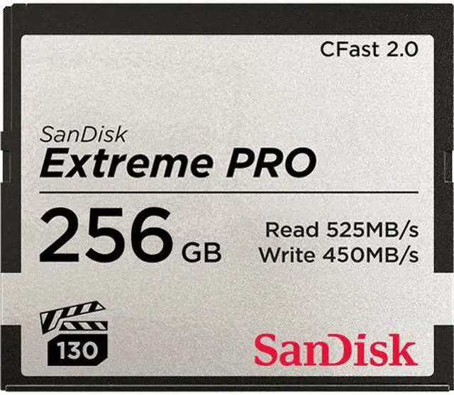 Alt view image 4 of 10 - SanDisk Extreme Pro 256GB CFast 2.0 Memory Card SDCFSP-256G-G46D
