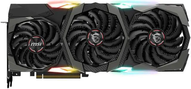 Alt view image 7 of 10 - MSI RTX 2080 Ti Gaming X Trio 11GB GDDR6 Graphics Card (V371-026R)