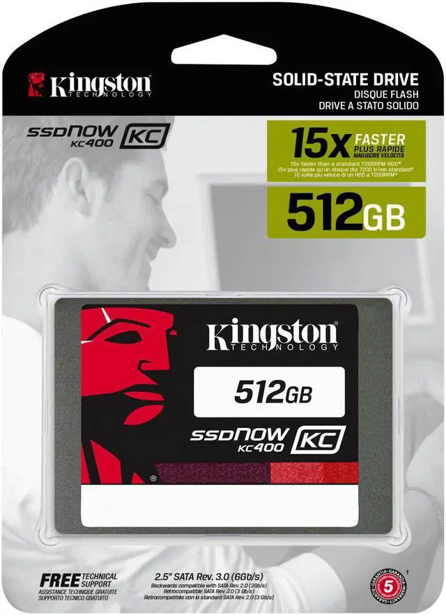 Alt view image 3 of 6 - Kingston SKC400S37A/512G 2.5" 512GB SATA III Business Solid State Disk