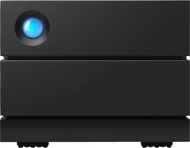 Alt view image 14 of 15 - LaCie 2big RAID 8TB USB-C External Hard Drive STHJ8000800 Black