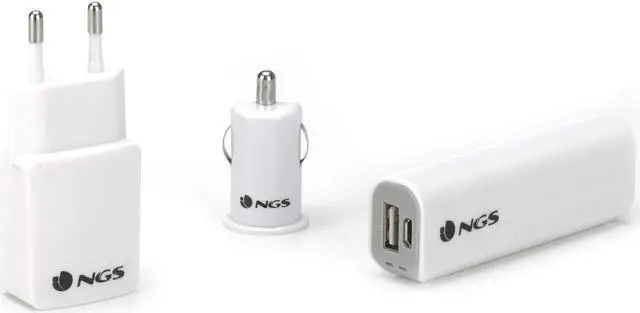 Main image of NGS Duke Smartphone Travel Kit - Powerbank, Car & Wall Chargers and 8GB Micro SD Card