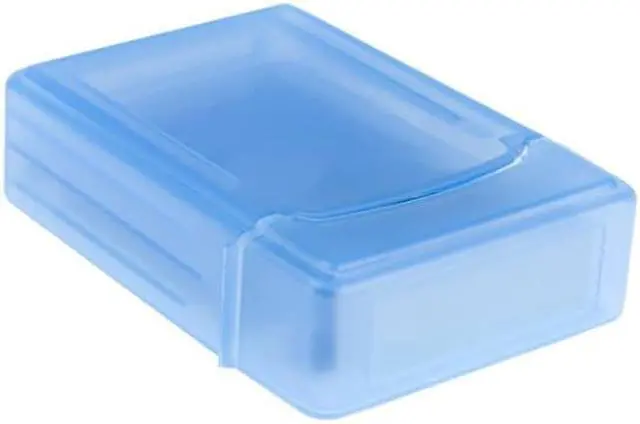 Alt view image 3 of 3 - NEON Hard Protective Storage Case for 2.5" Hard drives and SSDs. Fits 2 Hard drives Blue Model HDD-CASE-25-BL
