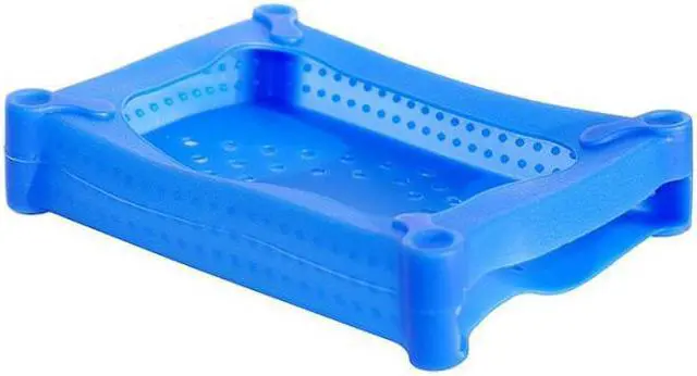 Alt view image 3 of 4 - NEON Drive Soft Silicone Protective Case for 3.5-inch hard drive / SSD - Blue