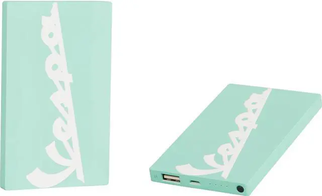 Alt view image 3 of 7 - Tribe 4000mAh Vespa Aquamarina Power Bank