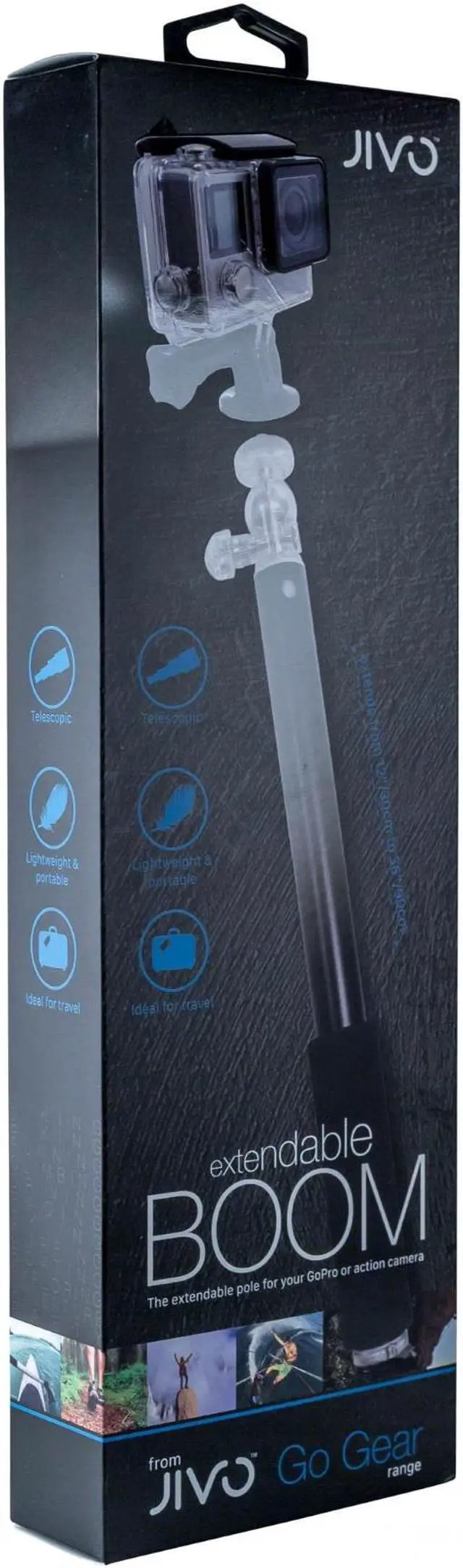 Alt view image 6 of 6 - Jivo Go Gear Extendable Boom Pole for GoPro and Action Cameras