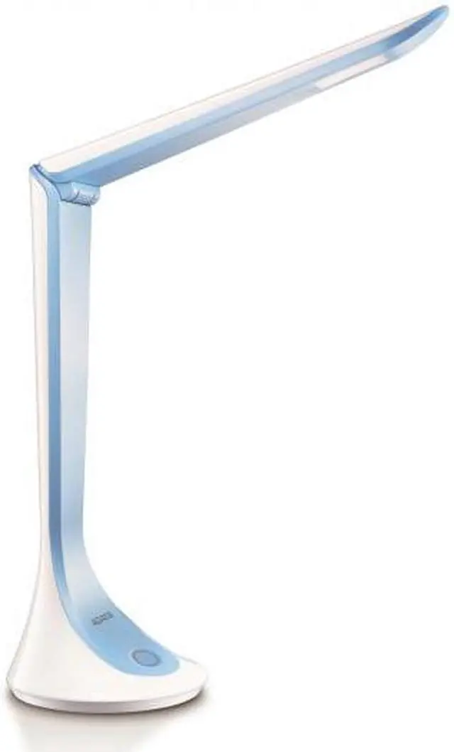 Alt view image 4 of 4 - AData Tulip LED Desk Lamp DD300 White/Blue